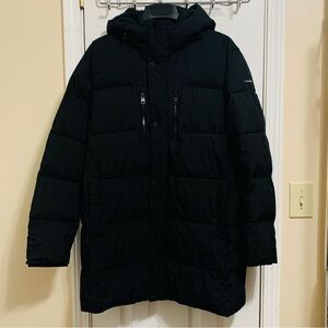 Calvin Klein Sorona® Aura Puffer Coat Black Parka with Hood